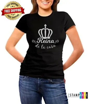 Buy Queen Of The House Women's T-shirt Beautiful Custom Fun Clothes On Request 119 • 17£