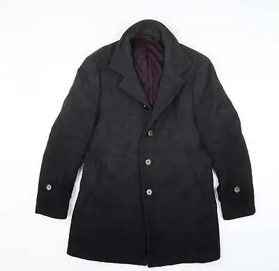 Buy Heilan Home Womens Grey Pea Coat Jacket Size 48 • 7.50£