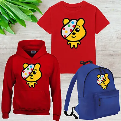 Buy Pudsey Bear Kids T Shirt Spotty Day 2023 Hoody Children In Need School Bagpack • 13.97£