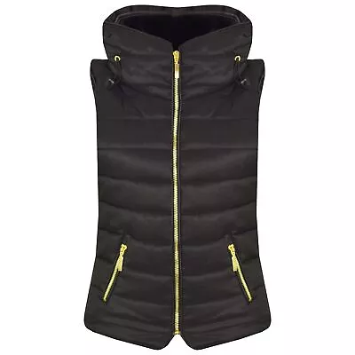 Buy Kids Girls Boys Sleeveless Hooded Lined Gilet Body Warmer Puffer Jackets 5-13 Yr • 19.99£