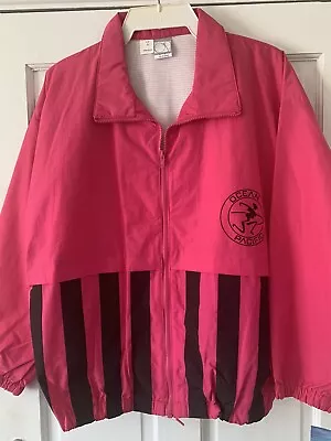 Buy Ocean Pacific Pink Jacket Size Large  Coat Sport Zip Up Vintage Retro 80’s • 59.99£