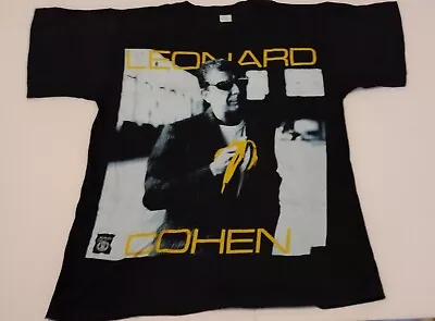 Buy Vintage 1988 Leonard Cohen Large Tour T Shirt • 175£