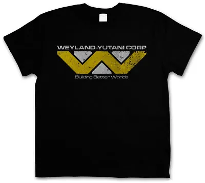 Buy WEYLAND YUTANI CORP T-SHIRT - Prometheus USCSS Nostromo Alien Logo Corperation • 21.54£