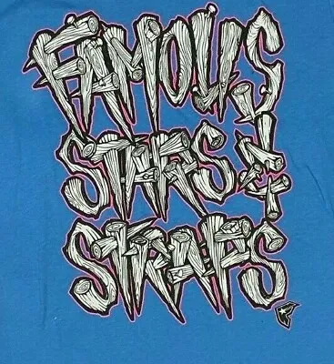 Buy Famous Stars & Straps Ladies Fitted Top Tshirt Woody Blue 4 • 19.99£