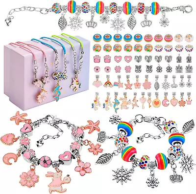 Buy Bracelet Making Kit Gifts For Girls 5-12 Year Old Jewellery Sets, Toys For Kids • 17.32£