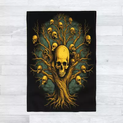 Buy Soul Collector Tree Of Death - Blanket 120cm X 175cm, Gothic Mystic Skulls Evil • 29.95£