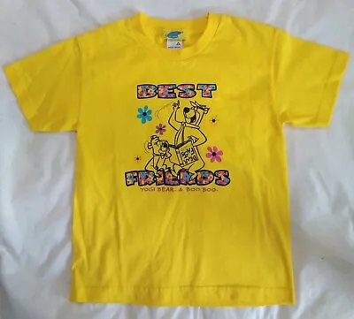 Buy Hanna-Barbera Yogi Bear & Boo Boo Best Friends Yellow Youth Small T-Shirt  • 16.58£
