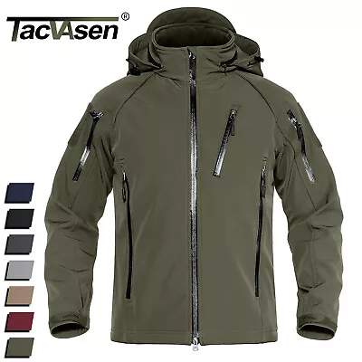 Buy Waterproof Tactical Softshell Mens Jacket Coat Outdoor Casual Hiking Windbreaker • 57.58£