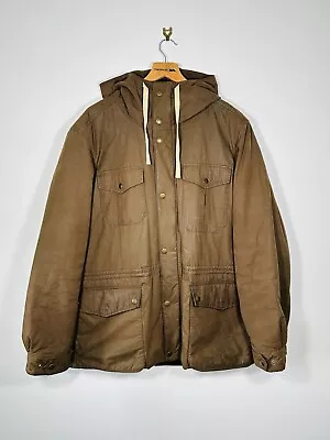 Buy Gap Parka Jacket Y2K Padded Coat Men’s Size Large Brown Corduroy Hood • 30£