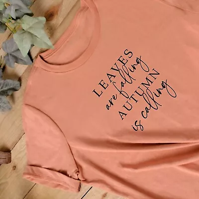 Buy AUTUMN CLOTHING Ladies T Shirt | Leaves Are Falling | Autumn Is Calling Top • 12.95£
