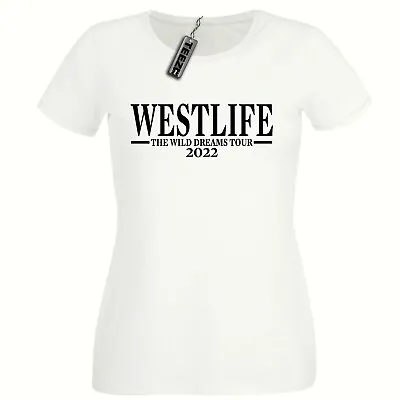 Buy Westlife Wild Dream Tour T Shirt, Ladies Fitted T Shirt, Westlife Tour • 10.25£