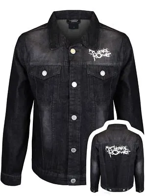 Buy My Chemical Romance MCR Jacket Logo Denim Men's Black • 56.99£