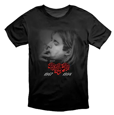 Buy Kurt Cobain Nirvana Icon Music 67 - 94 T Shirt Black • 18.49£