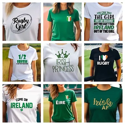 Buy Ladies Irish Rugby T Shirt Aunt Sister Wife Girlfriend Ireland Mum Birthday Gift • 13.99£