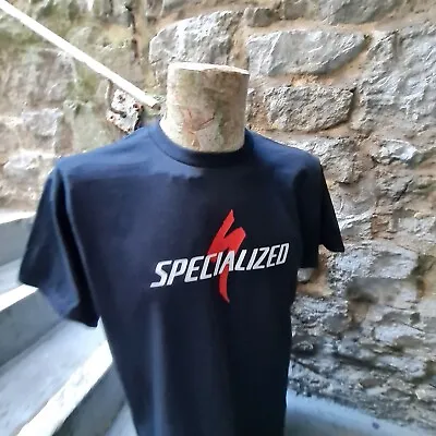 Buy Cycling Specialized Inspired Black Tee T Shirt Bikes Unofficial • 13.99£