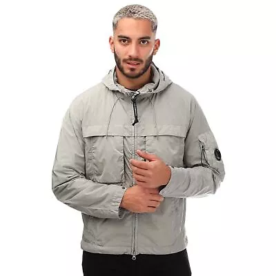 Buy Men's Jacket C.P. Company Chrome-R Hooded Full Zip In Grey • 416.99£