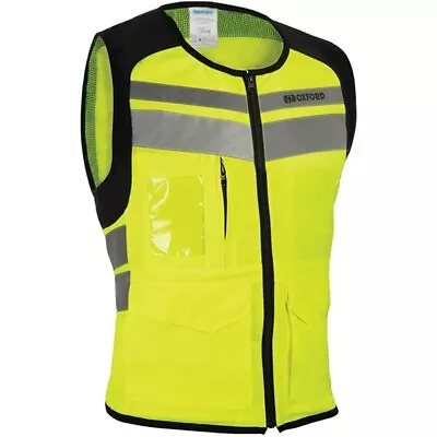 Buy Oxford Utility Bright Top Motorcycle Motorbike Hi Vis Vest - Fluo Yellow • 29.99£
