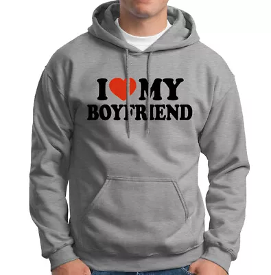 Buy I Love My Boyfriend Funny Girlfriend Gift Novelty Womens Hoody Tee Top #D6 Lot • 3.99£
