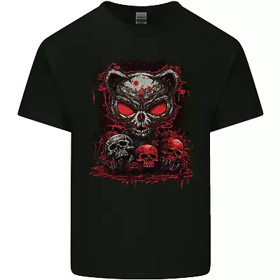 Buy An Evil Cat With Skull Satanic Kitty Mens Cotton T-Shirt Tee Top • 8.75£