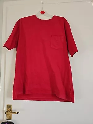 Buy Large Boston Crew 100% Cotton Men's  T Shirt Red • 5.99£
