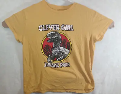 Buy Jurassic Park T-Shirt Women's M Clever Girl Graphic Tee Short Sleeve Crew Neck • 6.85£