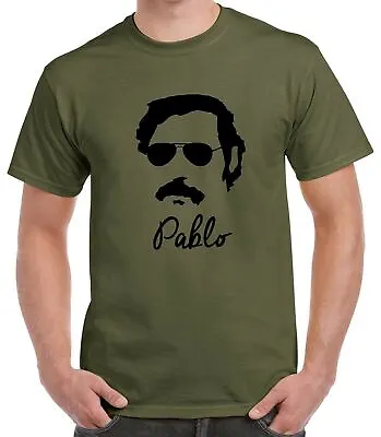 Buy Pablo Escobar Cartel Narcos Retro T-Shirt  • 9.99£