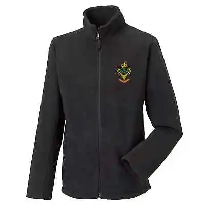 Buy OFFICIAL Queen's Own Highlanders Full Zip Fleece Embroidered Logo • 32.95£