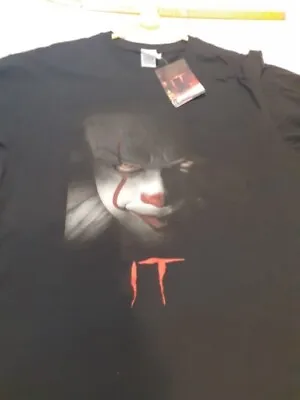 Buy IT Pennywise Clown Graphic Black Short Sleeve Tshirt.Size XXL. New With Tag. • 27£