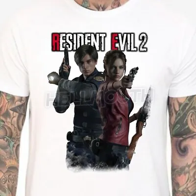 Buy Resident Evil 2 T-shirt - Mens & Women's Sizes S-XXL - Leon Claire Remake Game • 15.99£