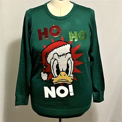 Buy Torrid Sweater Christmas Disney Donald Duck Ho Ho No! Sequins Plus Size 5 28 • 33.77£