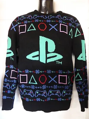 Buy Official Sony Entertainment PlayStation Christmas Jumper Primark Size Small • 12.99£