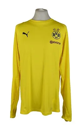 Buy PUMA Borussia Dortmund 2018-19 Training L/S T-Shirt Size US XL Mens • 24.26£