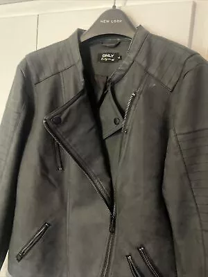 Buy Ladies Faux Leather Biker Jacket • 20£