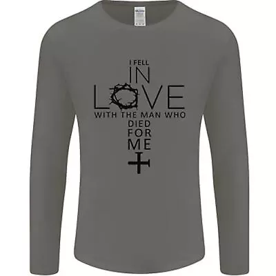 Buy In Love With The Cross Christian Christ Mens Long Sleeve T-Shirt • 12.99£
