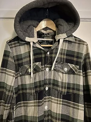 Buy Mens Superdry Lumberjack Heavy Check Hooded Jacket • 20£