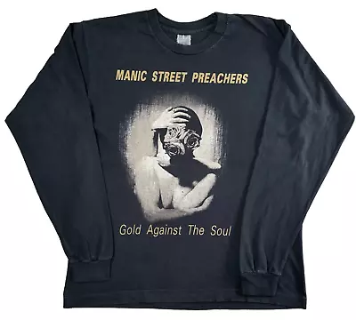 Buy Vintage Manic Street Preachers Gold Against The Soul Long Sleeved T-Shirt XL • 432£