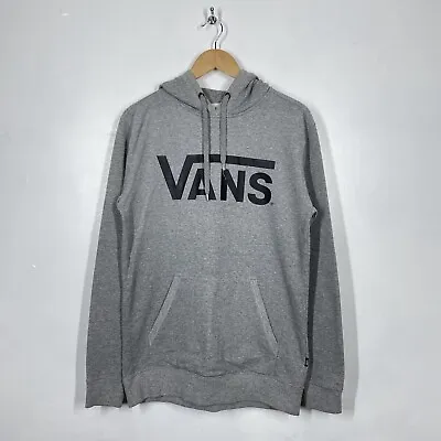 Buy Vans Hoodie Mens Small Grey Pullover Spell Out Logo Skateboarding S Oversized • 17.99£