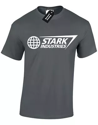 Buy Stark Industries Mens T Shirt Slogan War Civil Infinity Reactor Avengers Gotg • 7.99£