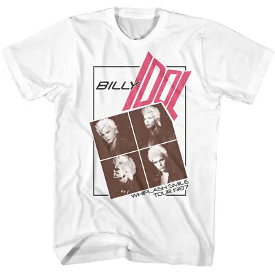 Buy Billy Idol Photos Whiplash Smile Tour 1987 Men's T Shirt Punk Rock Music Merch • 40.39£