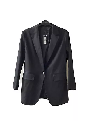 Buy BNWT M&S Smart Look Cotton Rich Twill Blazer UK 14 Office Jacket RP £75 • 18£