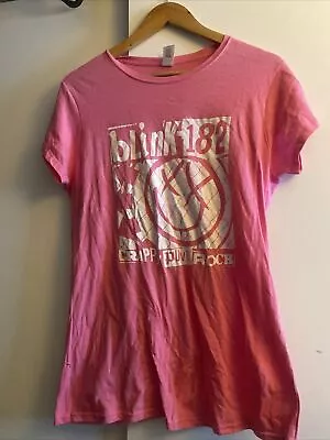 Buy Blink 182 Band T Shirt London Gigs Pink Rare  • 25£