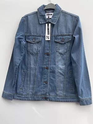 Buy Noisy May NMOLE Women's Blue Denim Jacket Size M / UK 10 Bnwt • 16.99£