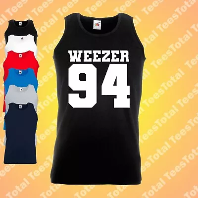 Buy Weezer 94 Vest | Rivers Cuomo | Indie Rock | 90s | Retro | Band • 16.99£