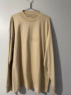 Buy Men’s Essentials Fear Of God Long Sleeve T-shirt Top Size Large • 25£