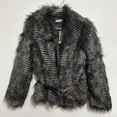 Buy Awear Ladies Grey Jacket Size M Belted Acrylic Blend • 15£