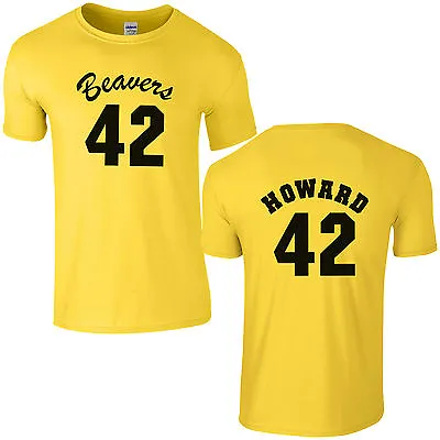 Buy Beavers 42 Basketball T-Shirt - Fancy Dress Costume Howard Teen Wolf Mens Top • 11.82£