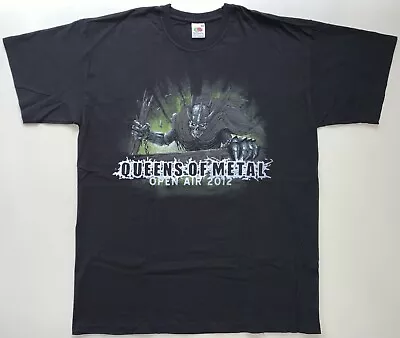 Buy QUEENS OF METAL 2012 T-Shirt Exodus Pain Powerwolf Vader Varg Gr.L GUTER ZUSTAND • 5.10£