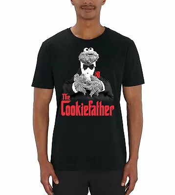 Buy Cookie Monster The Cookie Father Adults Unisex Black T-Shirt • 8.99£