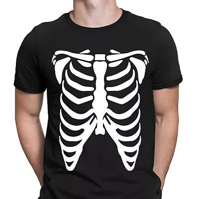 Buy Skeleton Ribs Halloween Ribcage Bones Horror Scary Funny Mens T-Shirts Top #DJV • 6.99£