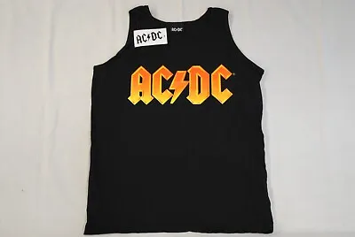 Buy Ac/dc Logo Vest Tank Top T Shirt Men's New Official Rock Band Summer Holiday • 10.99£